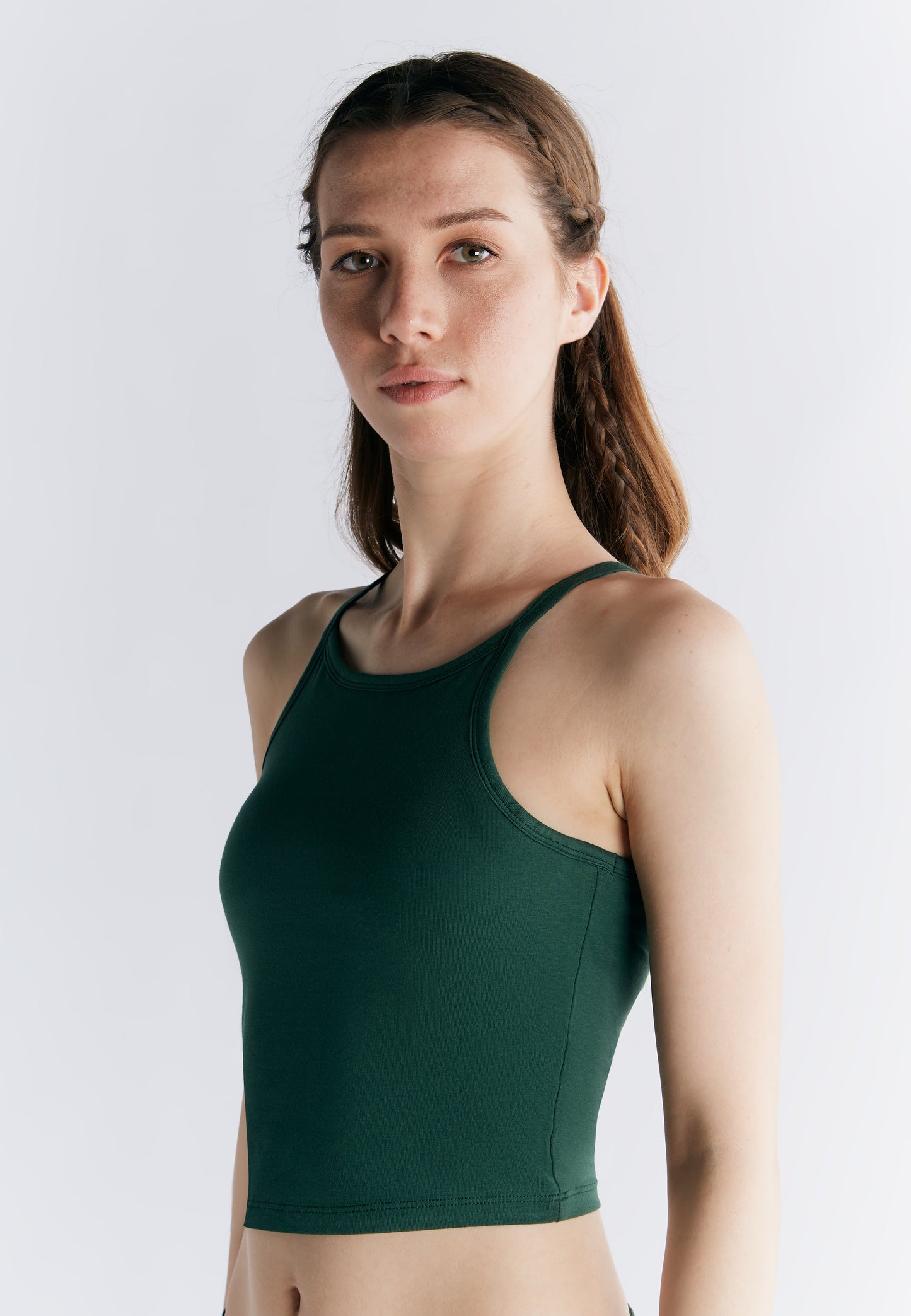 Pre-order 🌿 Bra-free tank top with sloping shoulders | Organic cotton Leela Cotton