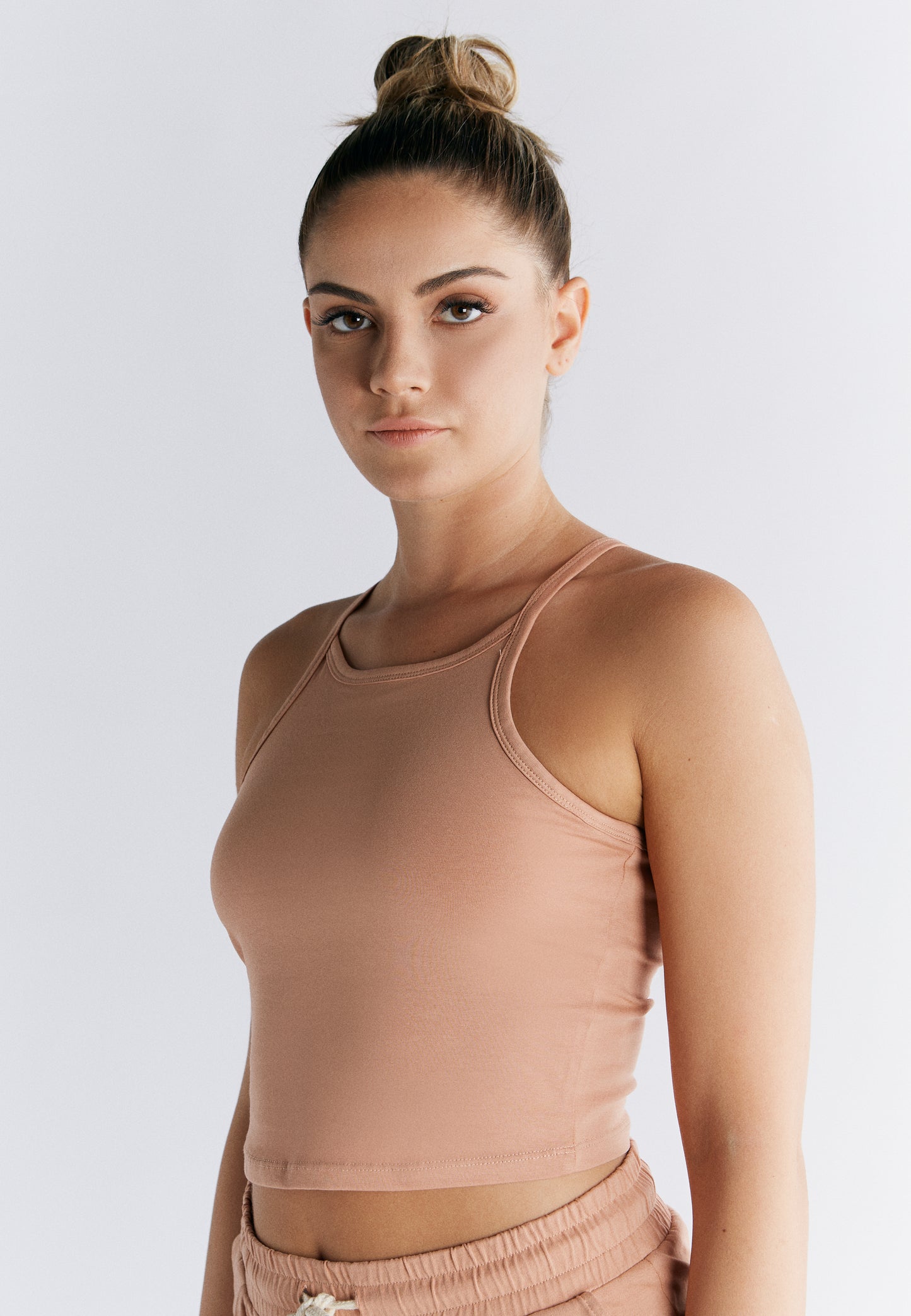 Pre-order 🌿 Bra-free tank top with sloping shoulders | Organic cotton Leela Cotton