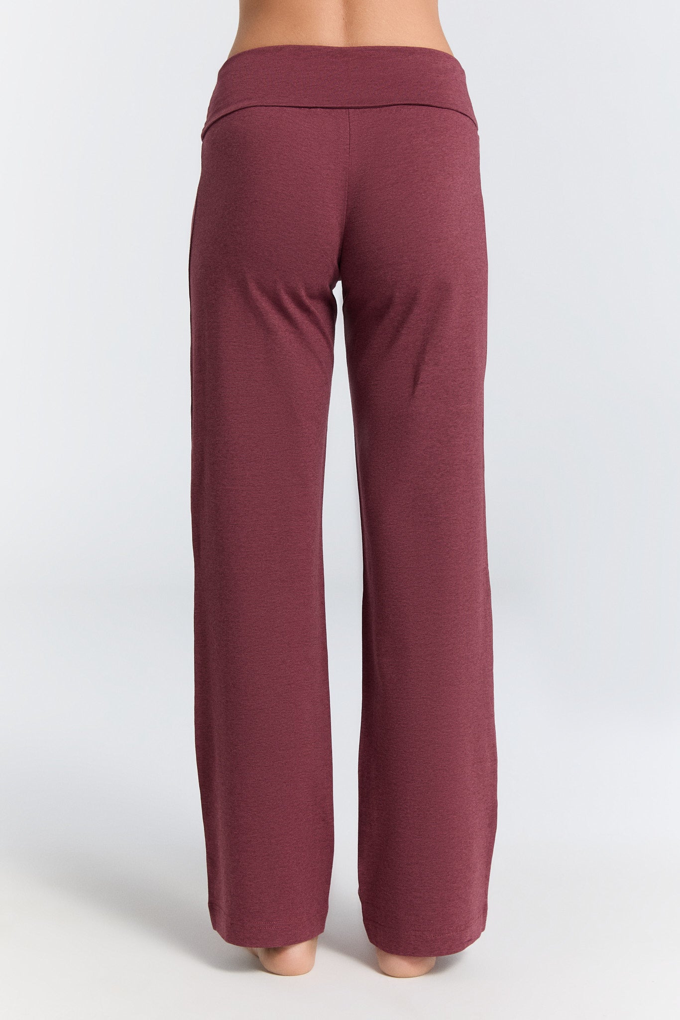 WOMAN下身Leela Cotton 翻邊腰圍運動長褲 素色｜有機棉