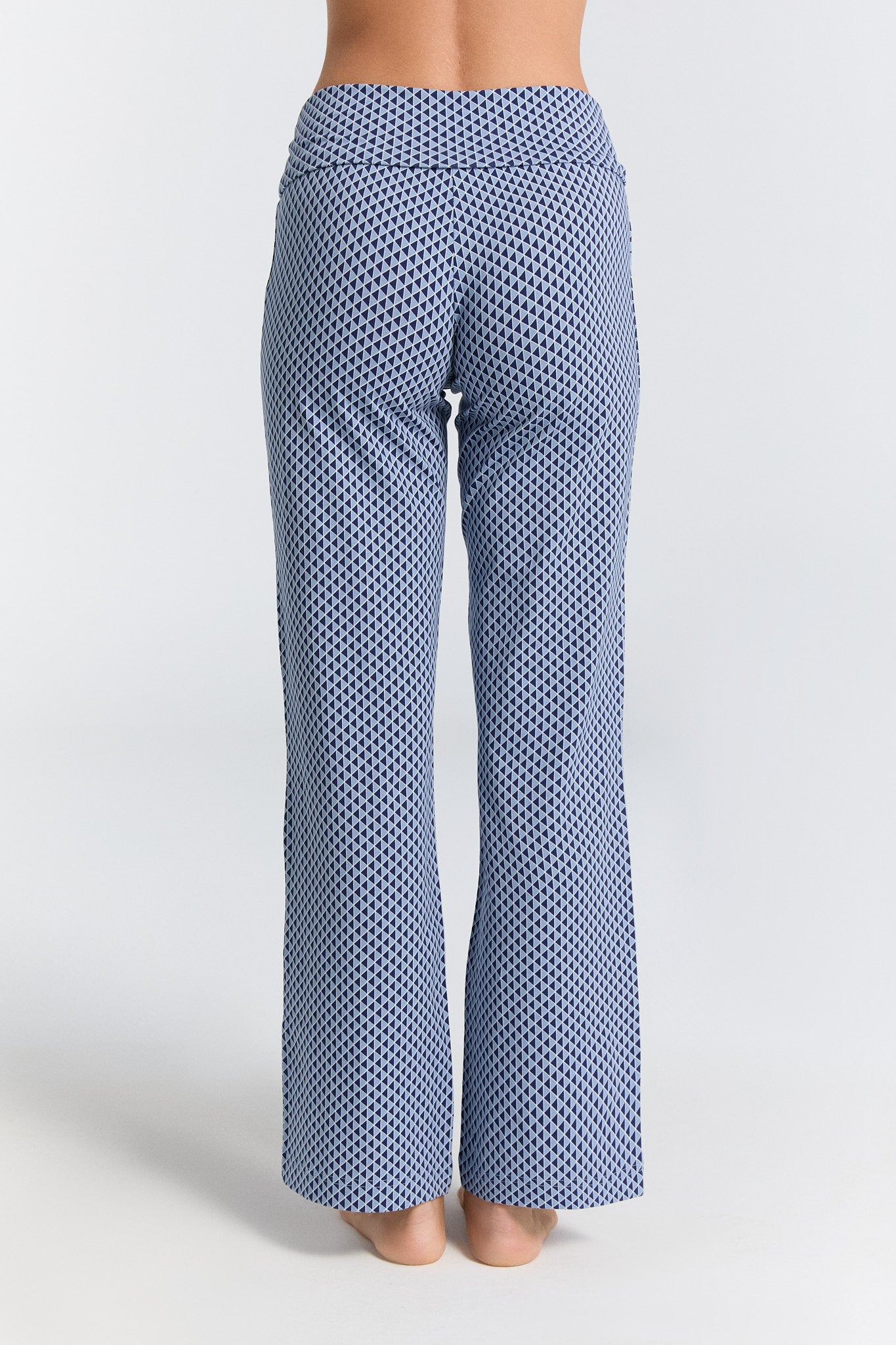 WOMAN下身Leela Cotton  翻邊腰圍運動長褲 花樣｜有機棉