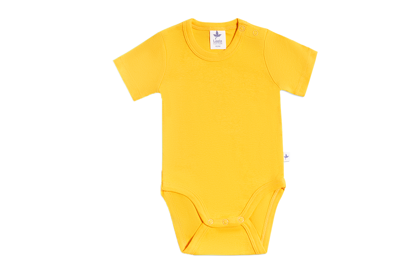 0-24m🌿Leela Cotton  短袖包屁衣｜有機棉 Rib knit 自然彈