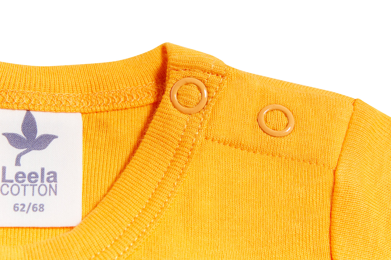 0-24m🌿Leela Cotton  短袖包屁衣｜有機棉 Rib knit 自然彈