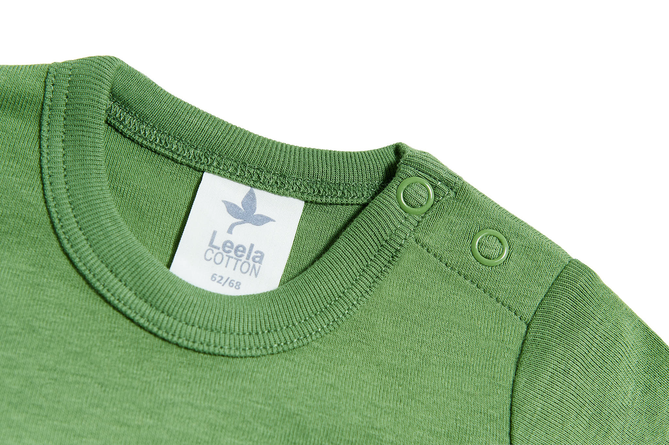 0-24m🌿Leela Cotton  短袖包屁衣｜有機棉 Rib knit 自然彈