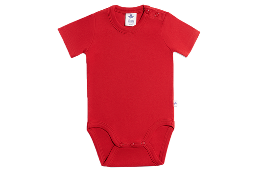 0-24m🌿Leela Cotton  短袖包屁衣｜有機棉 Rib knit 自然彈