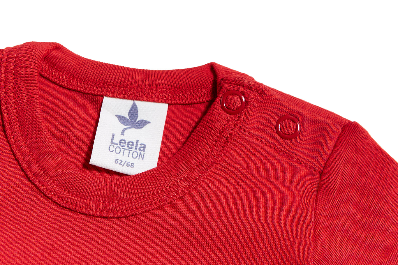 0-24m🌿Leela Cotton  短袖包屁衣｜有機棉 Rib knit 自然彈