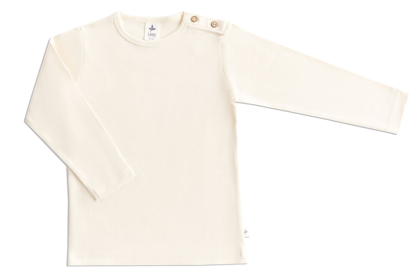 1-4y 🌿 Leela Cotton 長袖上衣｜有機棉 Rib knit 自然彈