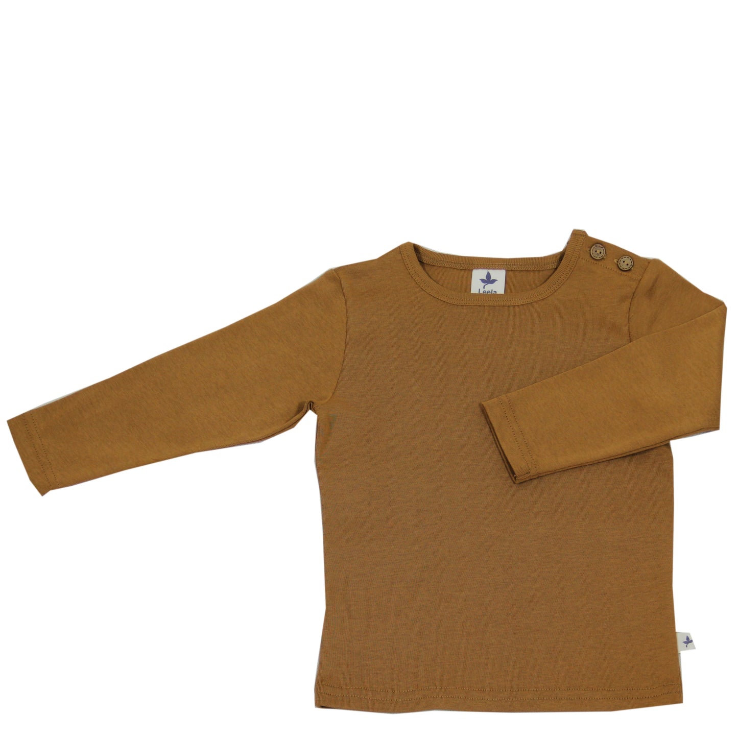 1-4y 🌿 Leela Cotton 長袖上衣｜有機棉 Rib knit 自然彈