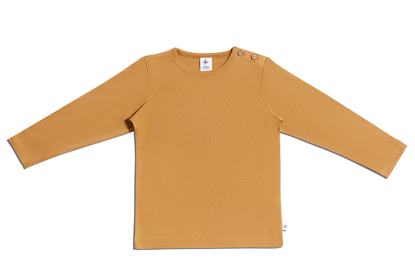 1-4y 🌿 Leela Cotton 長袖上衣｜有機棉 Rib knit 自然彈