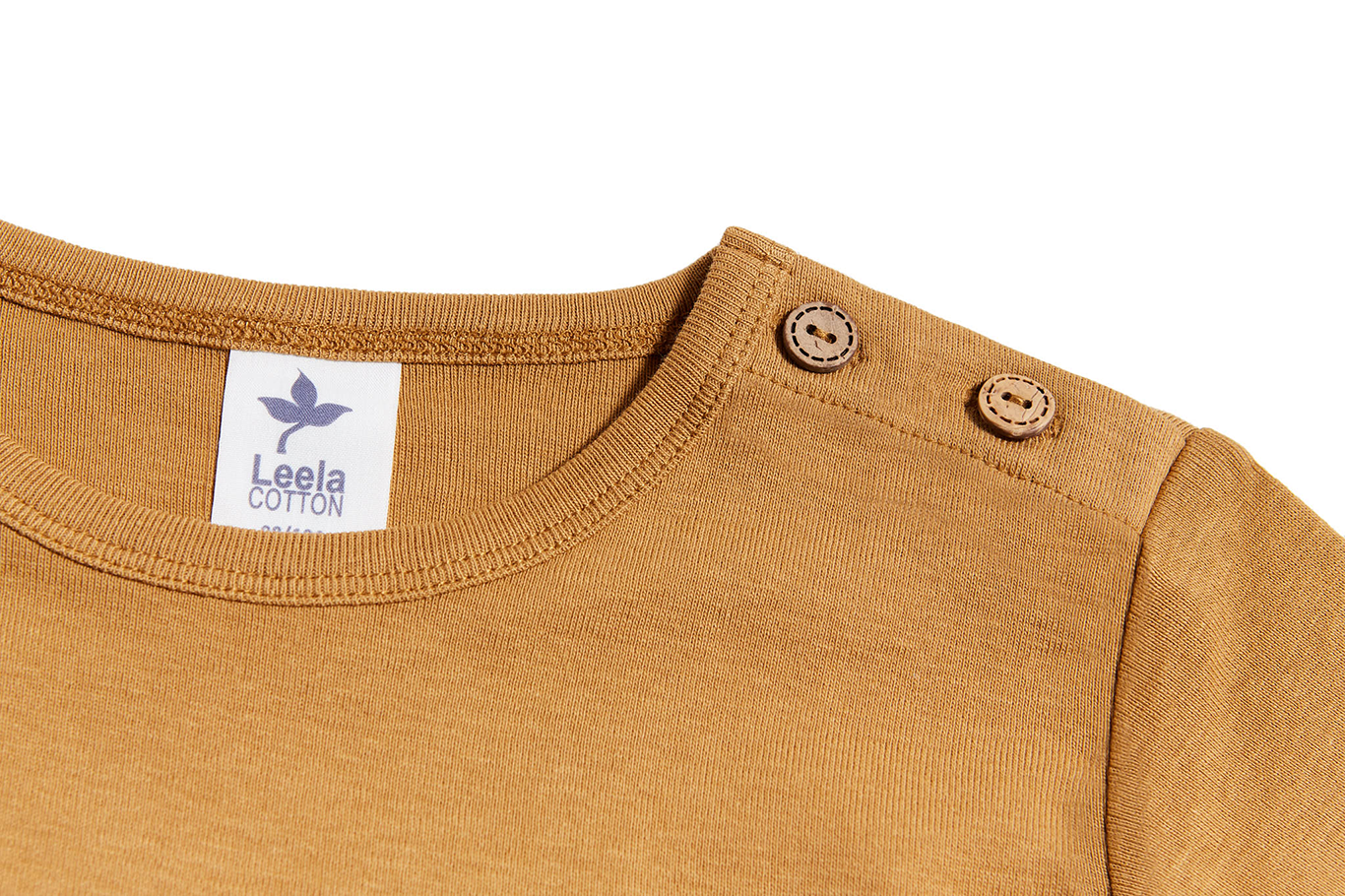 1-4y 🌿 Leela Cotton 長袖上衣｜有機棉 Rib knit 自然彈