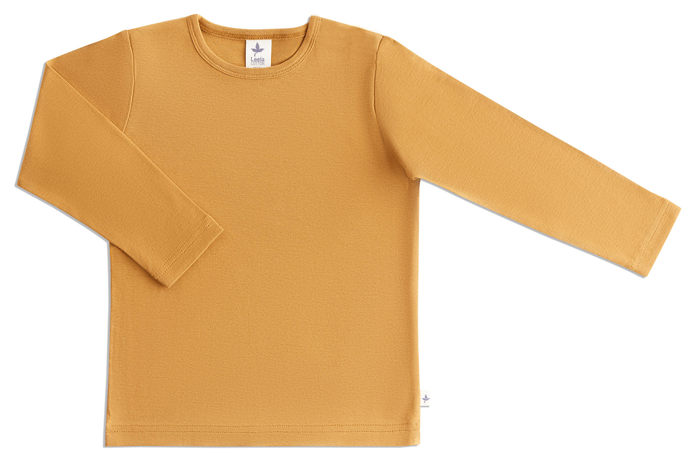 4-8y 🌿 Leela Cotton 長袖上衣｜有機棉 Rib knit 自然彈