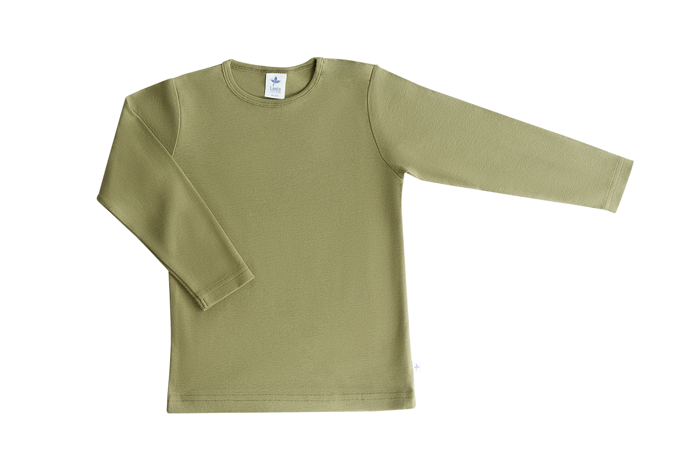 4-8y 🌿 Leela Cotton 長袖上衣｜有機棉 Rib knit 自然彈