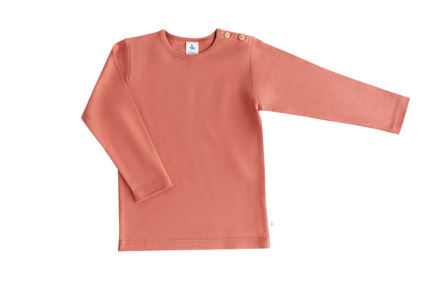 1-4y 🌿 Leela Cotton 長袖上衣｜有機棉 Rib knit 自然彈