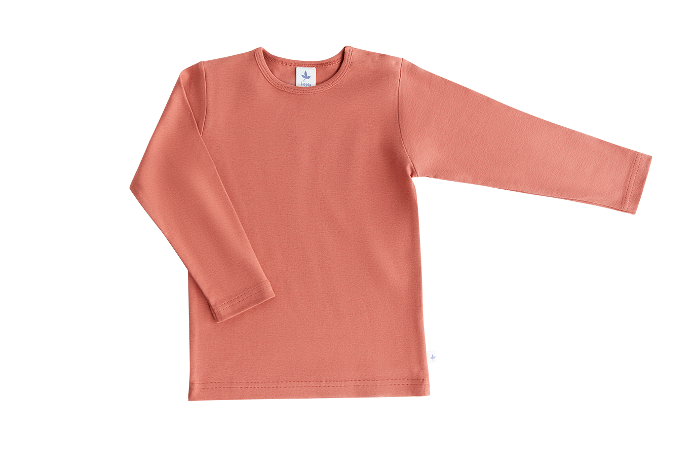 4-8y 🌿 Leela Cotton 長袖上衣｜有機棉 Rib knit 自然彈