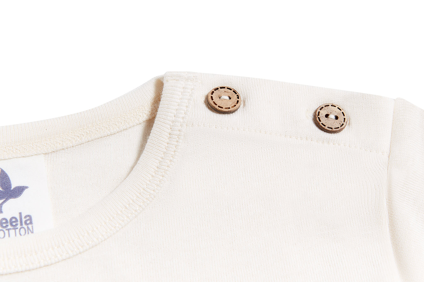 1-4y 🌿 Leela Cotton 長袖上衣｜有機棉 Rib knit 自然彈