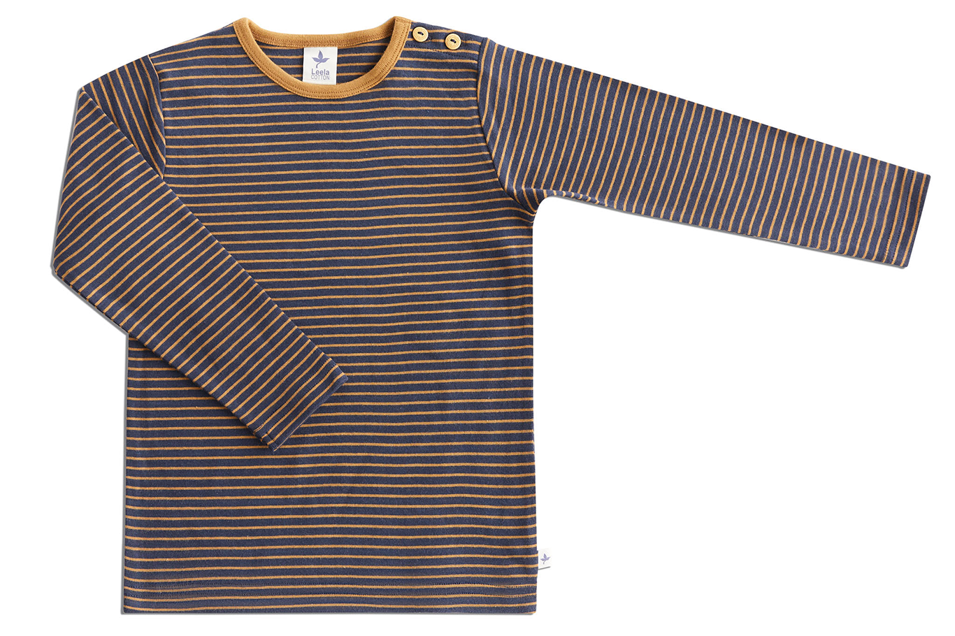 1-4y 🌿 Leela Cotton 長袖上衣｜有機棉 Rib knit 自然彈