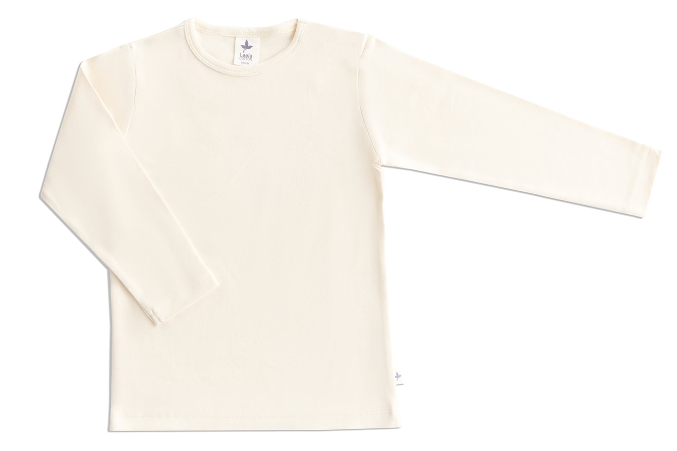 4-8y 🌿 Leela Cotton 長袖上衣｜有機棉 Rib knit 自然彈