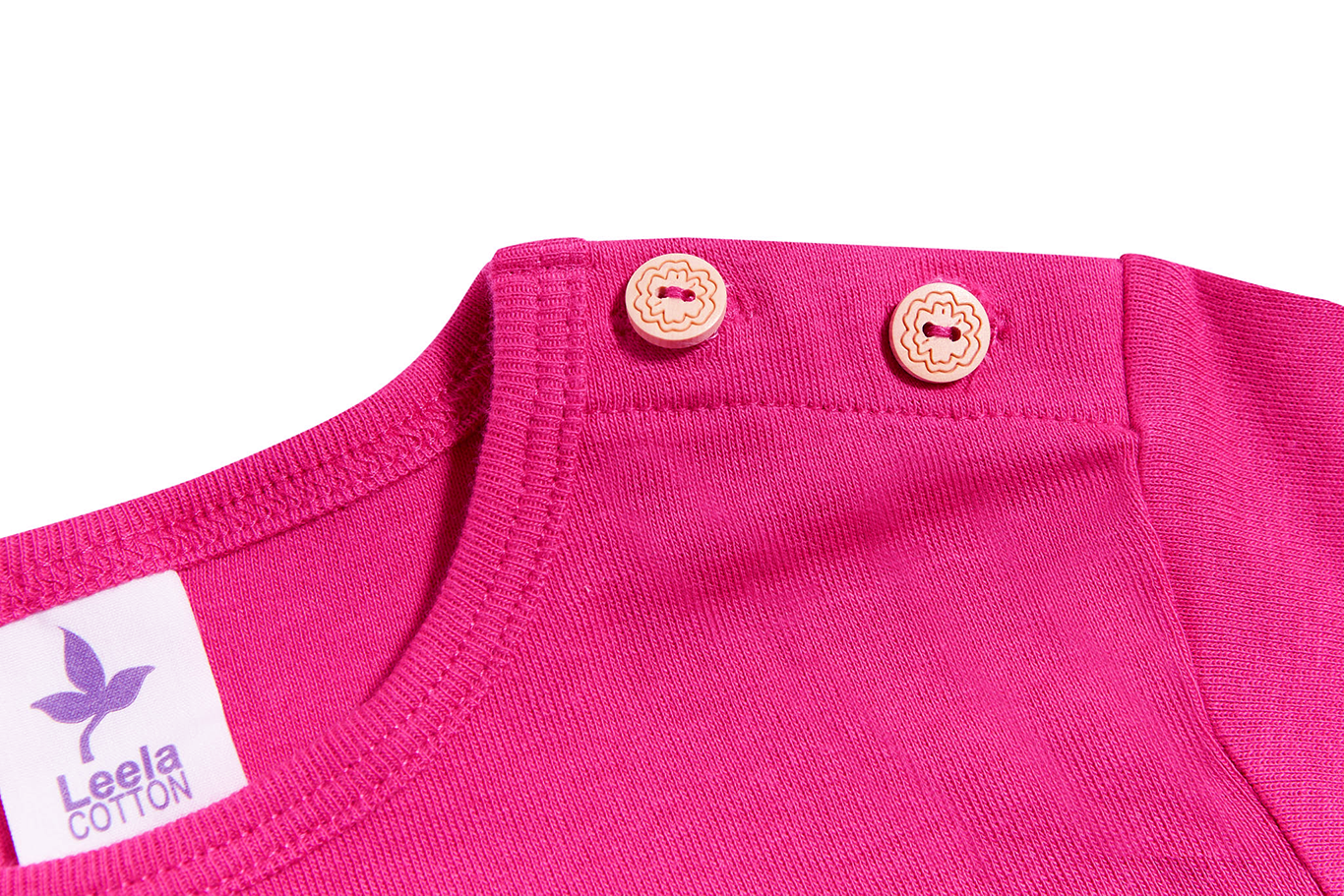 1-4y 🌿 Leela Cotton 長袖上衣｜有機棉 Rib knit 自然彈