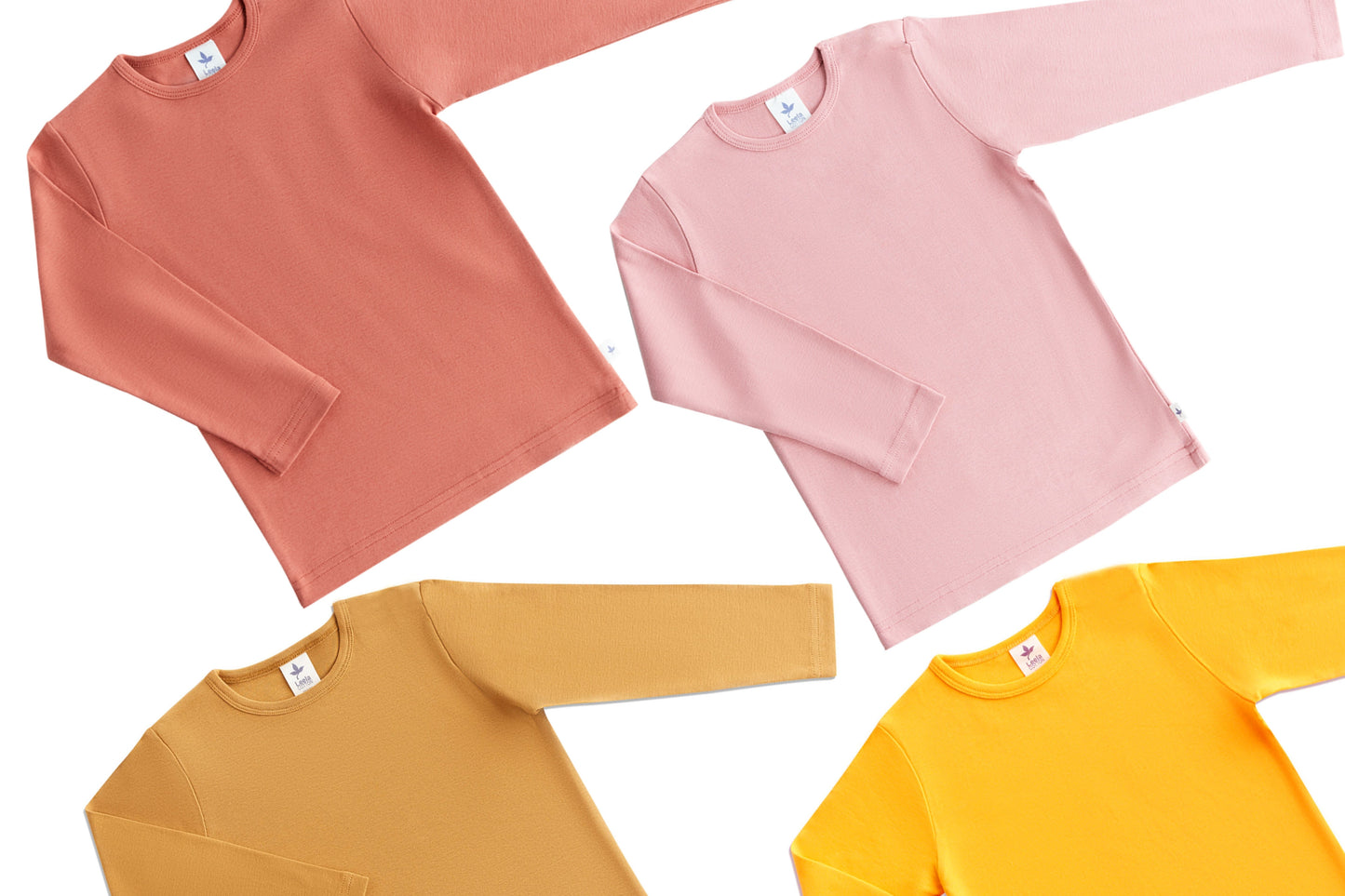 4-8y 🌿 Leela Cotton 長袖上衣｜有機棉 Rib knit 自然彈